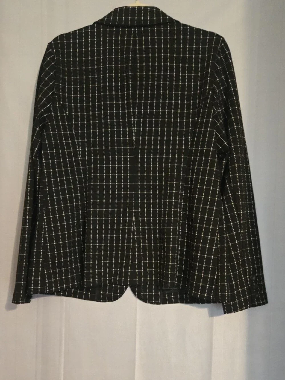 Liverpool Black Windowpane Single-Button Fitted Blazer PL NWT - Picture 6 of 12